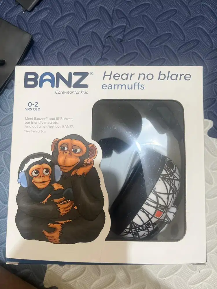BANZ Hear No Blare Earmuffs Baby 0-2 Tahun Like New Lengkap Box