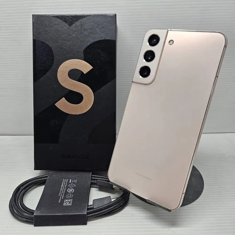 SAMSUNG GALAXY S22  5G 8/256 PINK GOLD EX SEIN MULUS NO MINUS WARNA FA