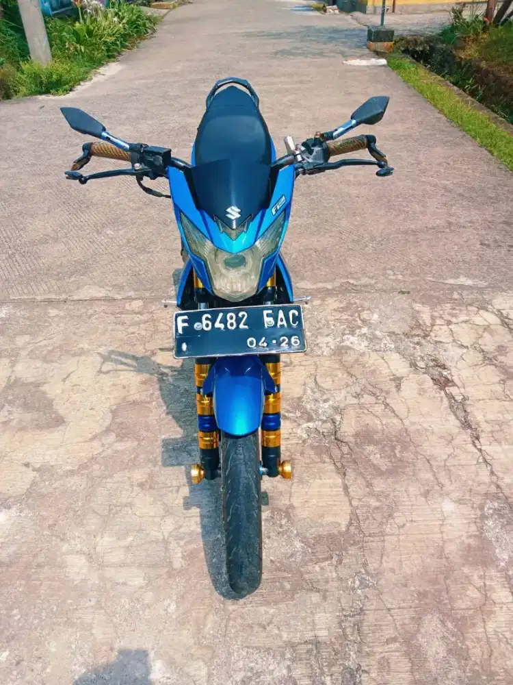 Nia:CASH NEGO SATRIA FU PLAT F BOGOR SS LENGKAP PAJAK OFF