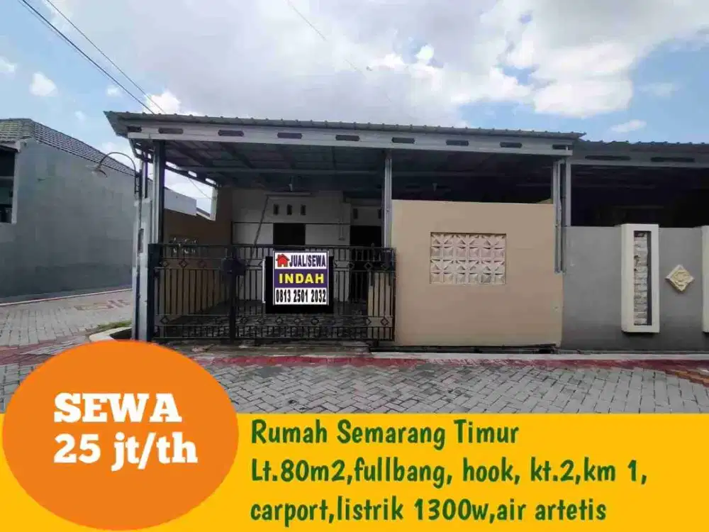 Disewakan rumah baru siap huni di Pedurungan Semarang Timur