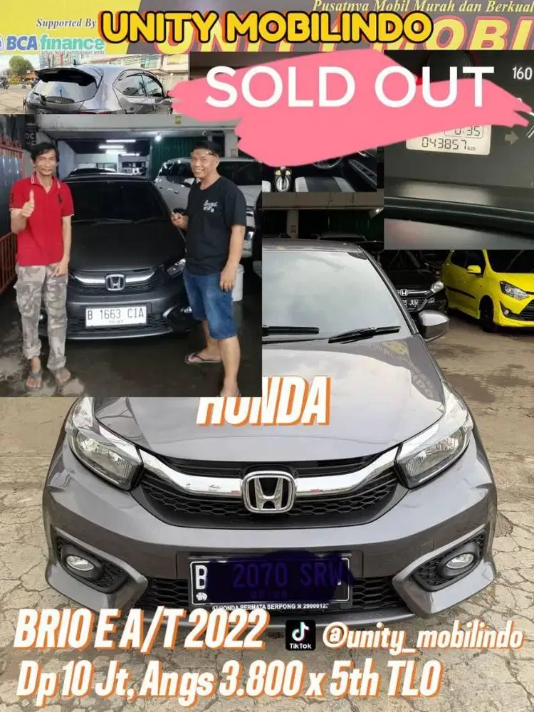 honda Brio E at matic 2022 km low
