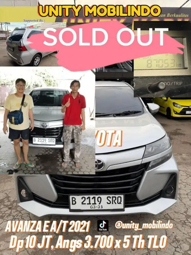toyota avanza E at matic 2021 km low mobil antik