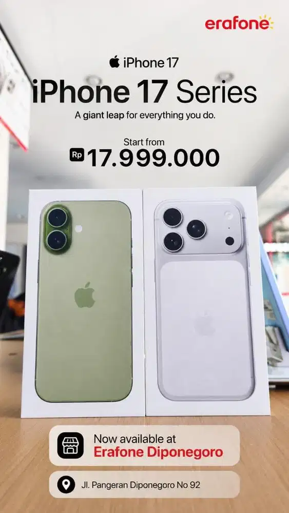 IPHONE 17 (256) Garansi Resmi 100% Kredit Cukup ktp!!