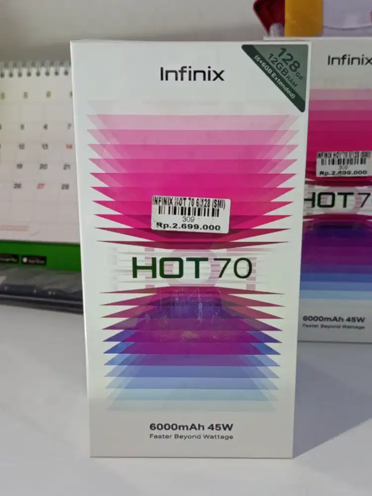INFINIX HOT 70 6/128 GB READY STOCK DI TOKO ATLANTIS JEMPONG