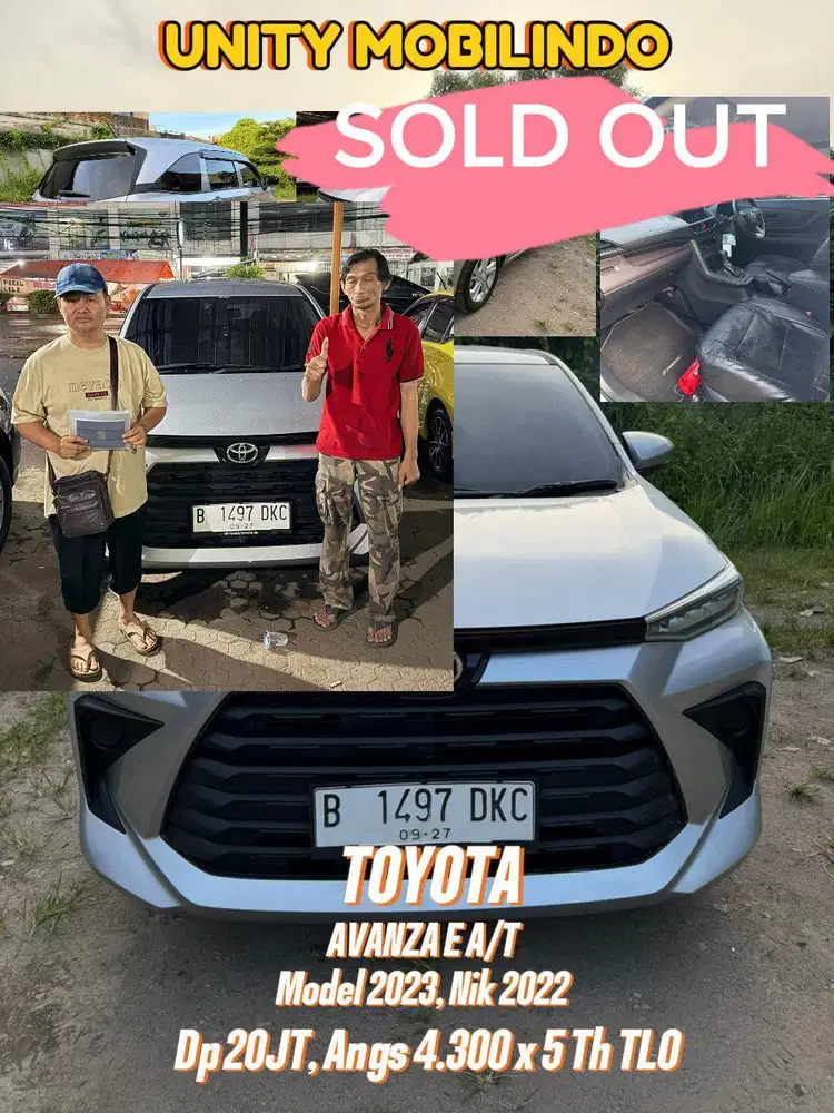 avanza E at matic 2023 nik 2022 km low