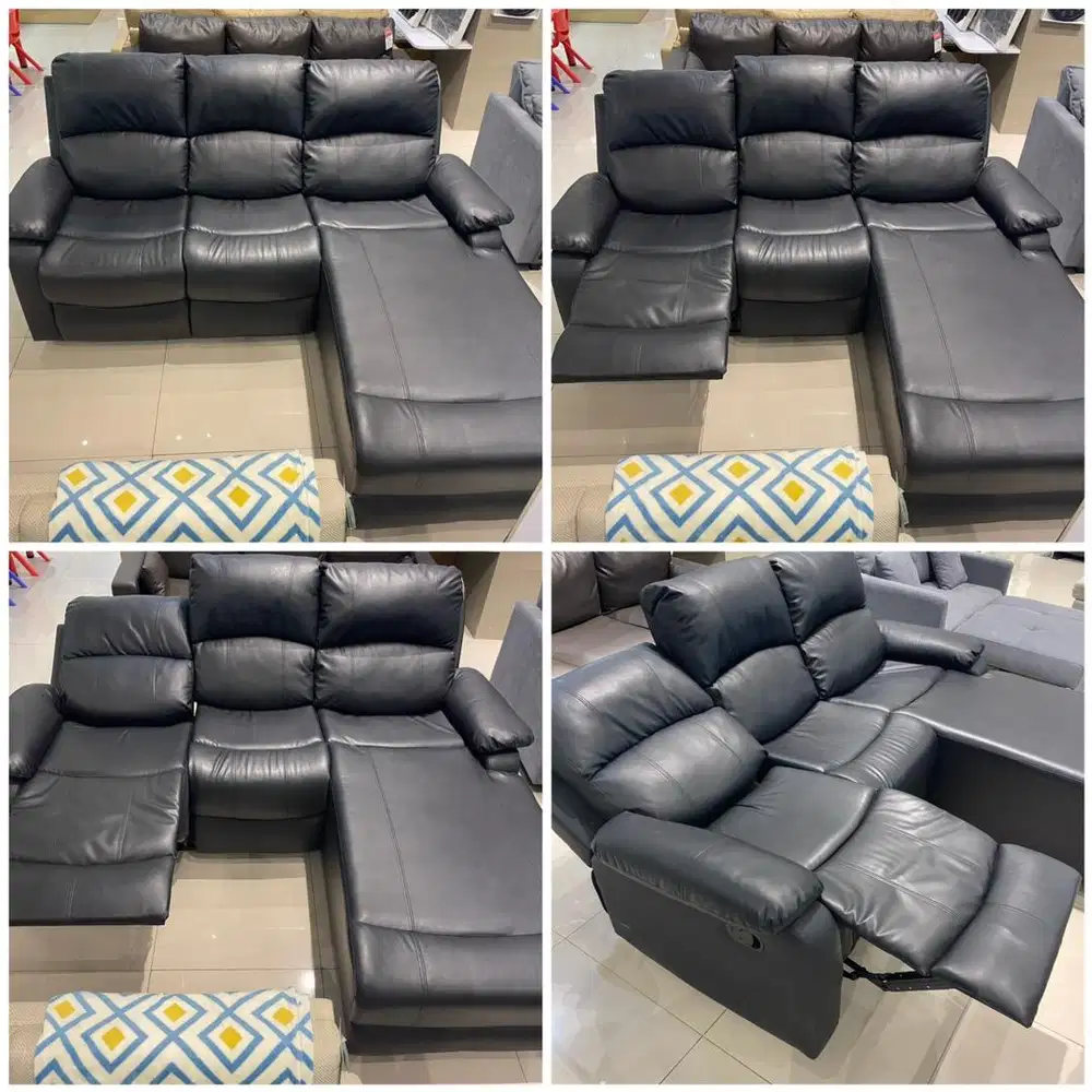 SOFA SUDUT BISA REBAHAN (FITUR RECLINER)
