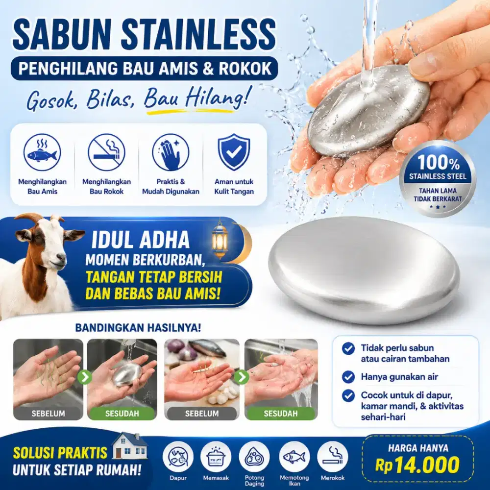Sabun Stainless Anti Amis dan Bau Rokok.