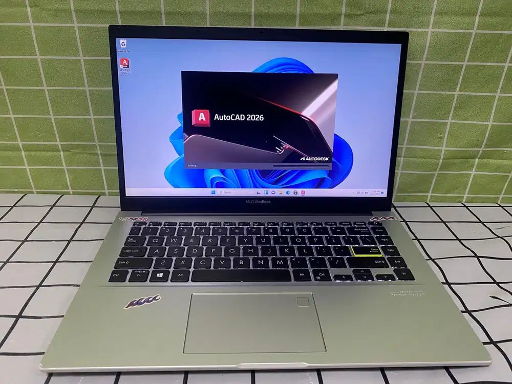 Asus M413DA Ryzen 3 ram 8gb ssd 512gb vga 2gb FHD siap pakai