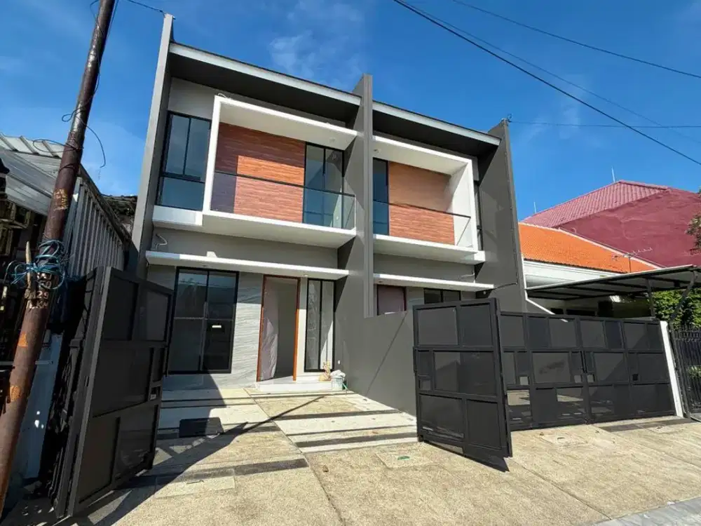 2 unit, Rumah baru modern di Penjaringan Asri - Rungkut