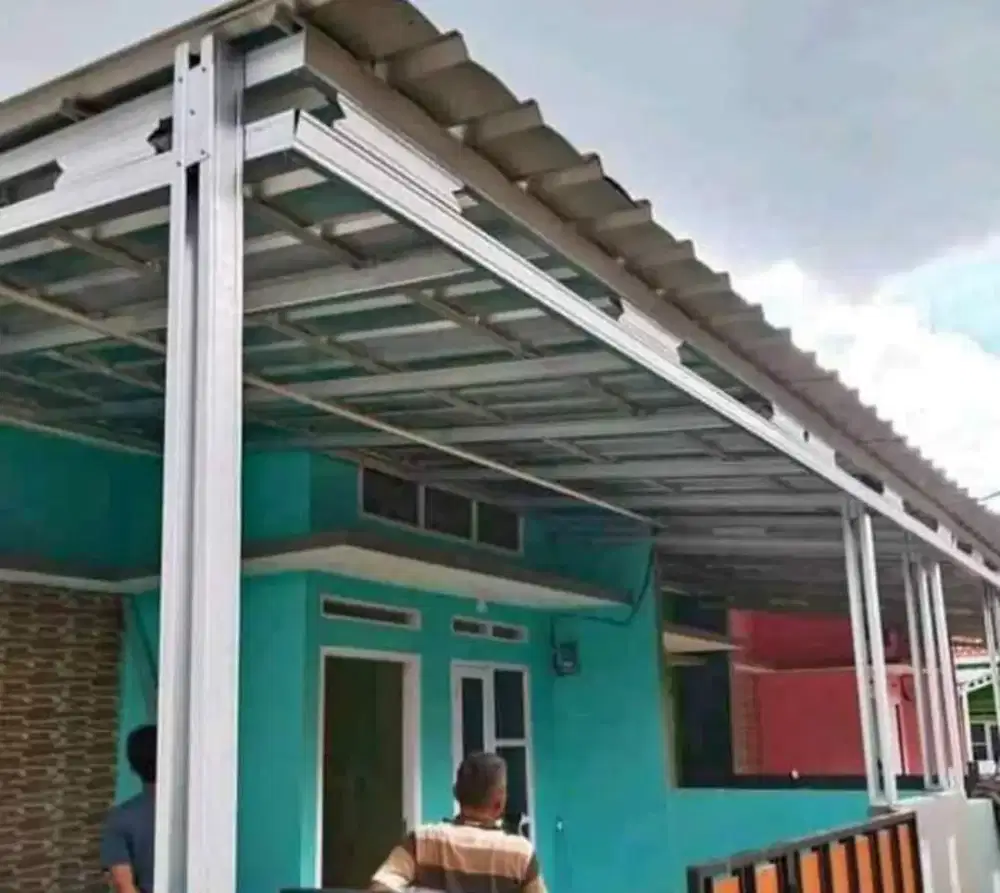 Kanopi baja ringan terpasang