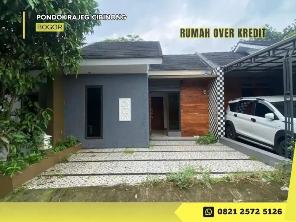 Rumah Take Over LT93 dkt Alun alun GDC di Pondok Rajeg Cibinong Bogor