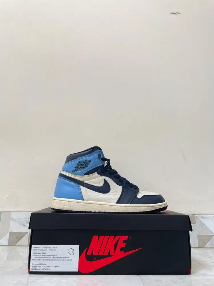 Air Jordan 1 High Obsidian (Size 44) Original 100%