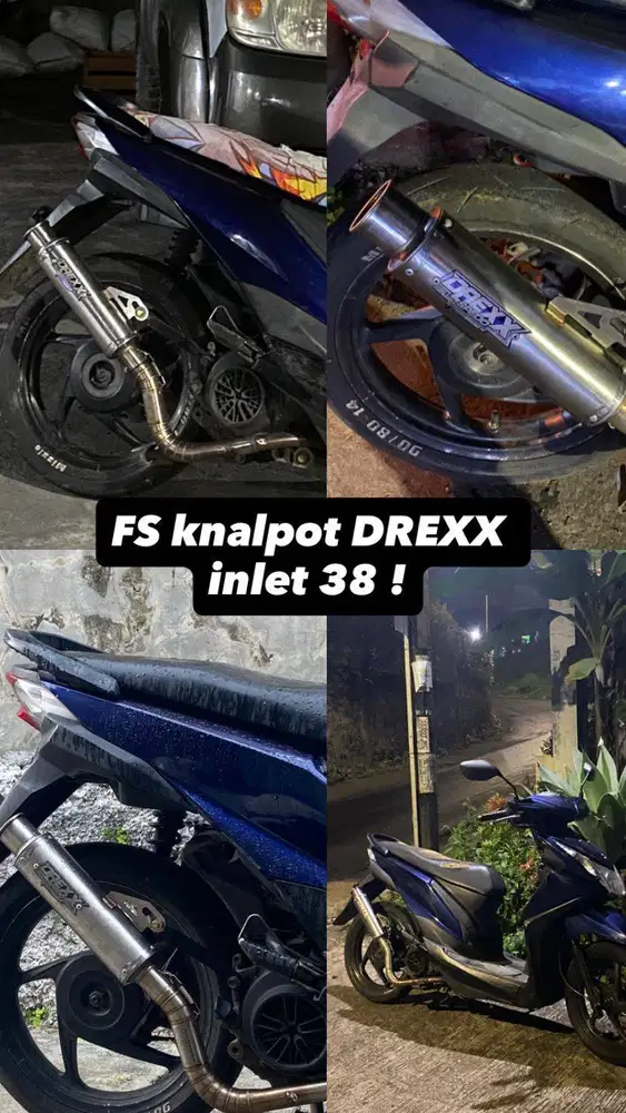 Kenalpot Drexx speed inlet 38