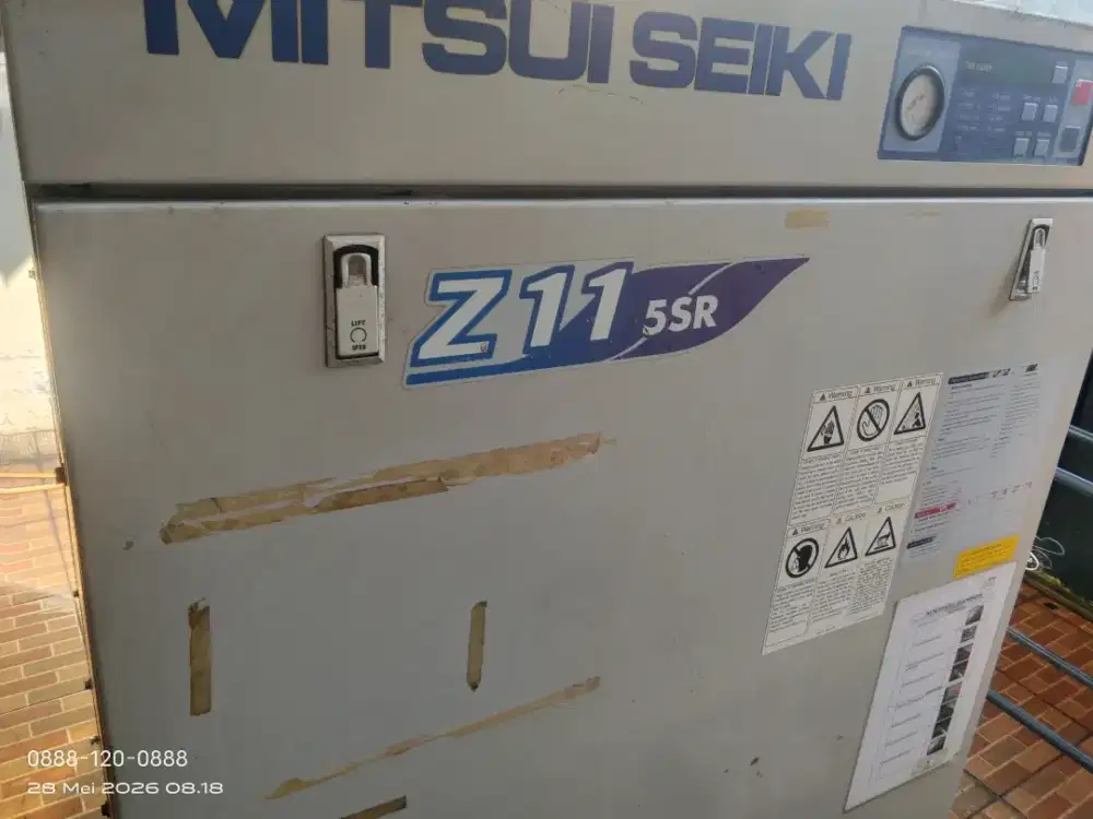 Compressor Screw 15 hp Mitsui seiki jepang
