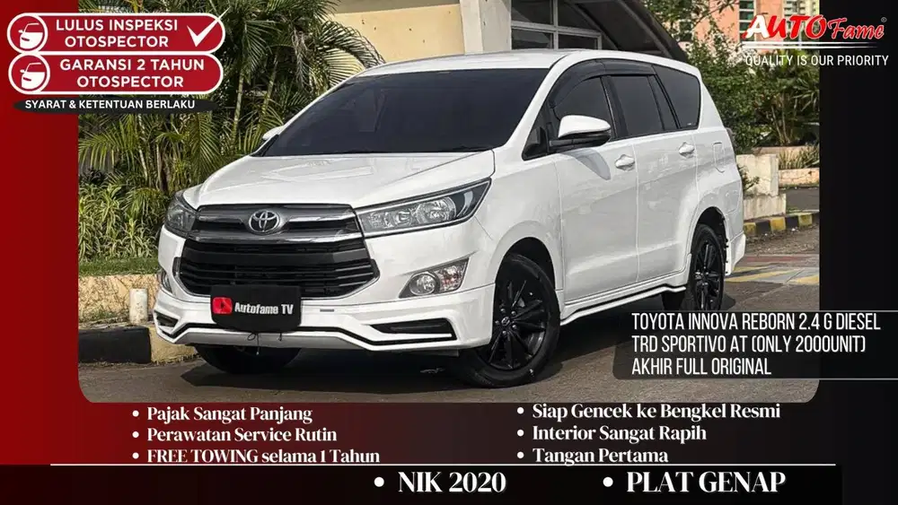 Toyota Innova Reborn 2.4 G Diesel TRD Sportivo AT (Only 2000Unit) NIK