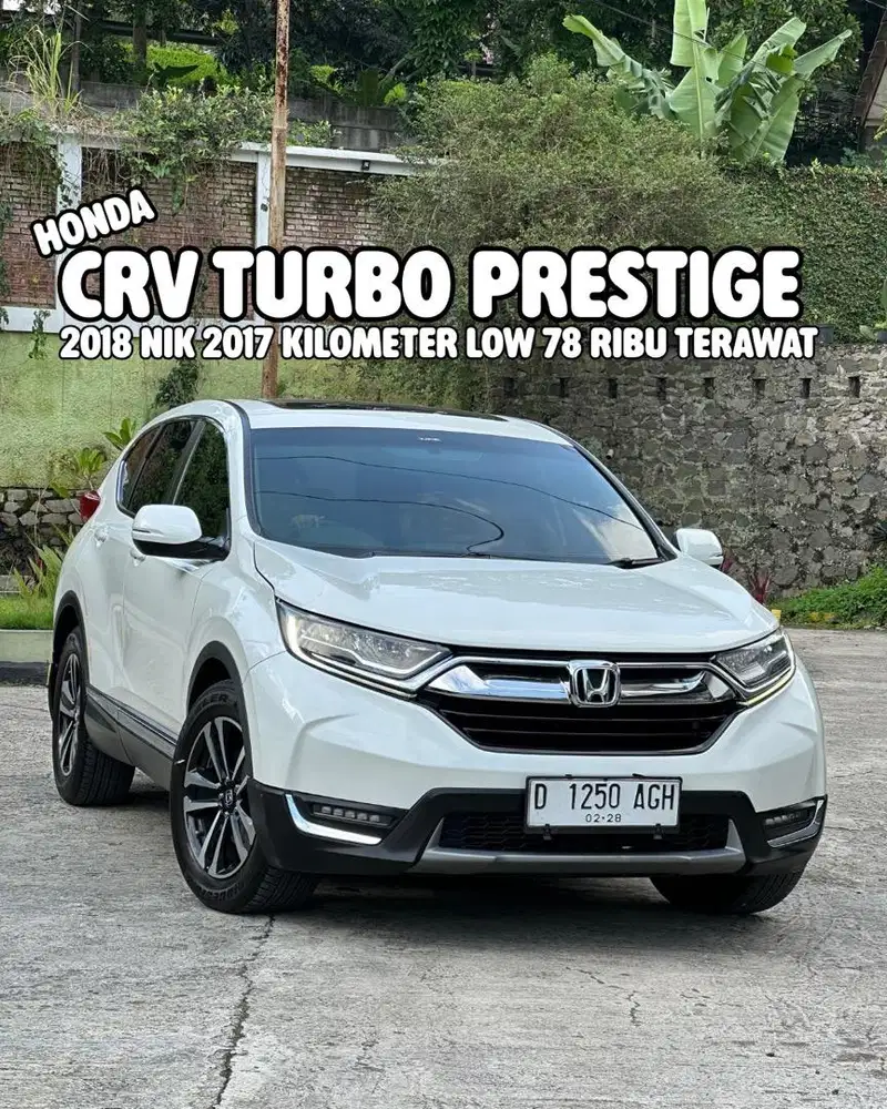 HONDA CRV PRESTIGE TURBO 2018 NIK 2017