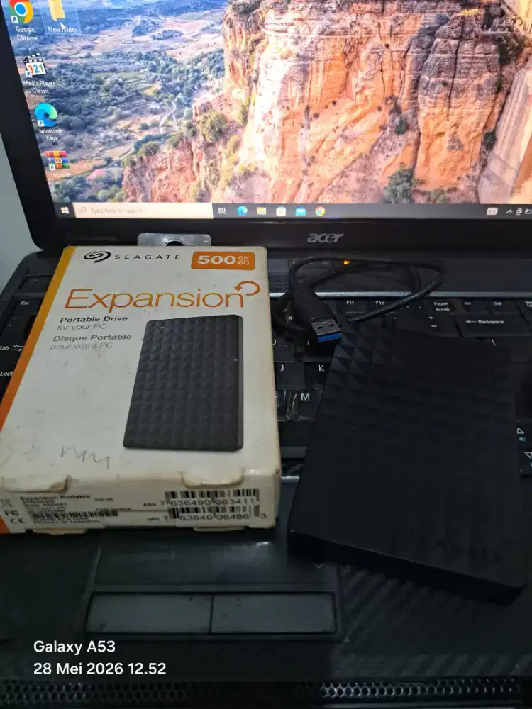 Hardisk eksternal Seagate 500 Gb