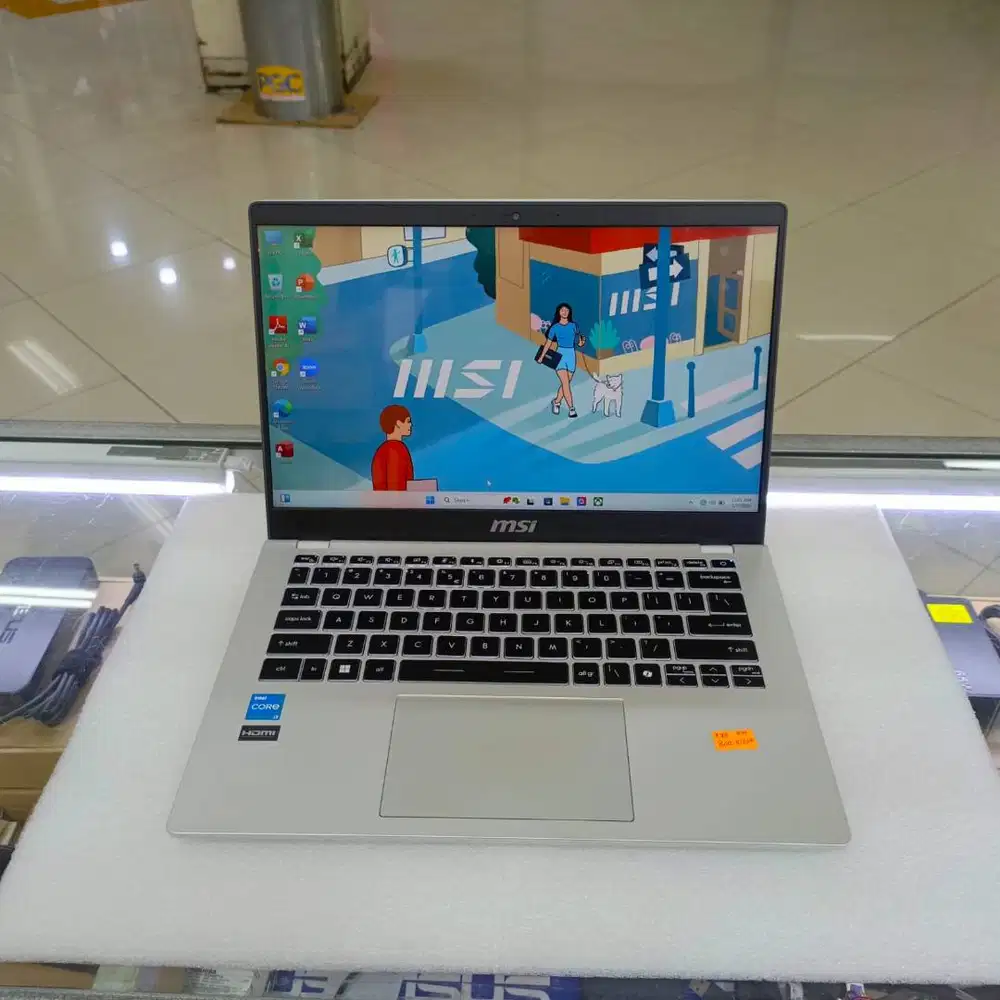 Laptop MSI Moderen 14 Intel core i3 - 1215U Ram 8GB DDR4 SSD 512GB