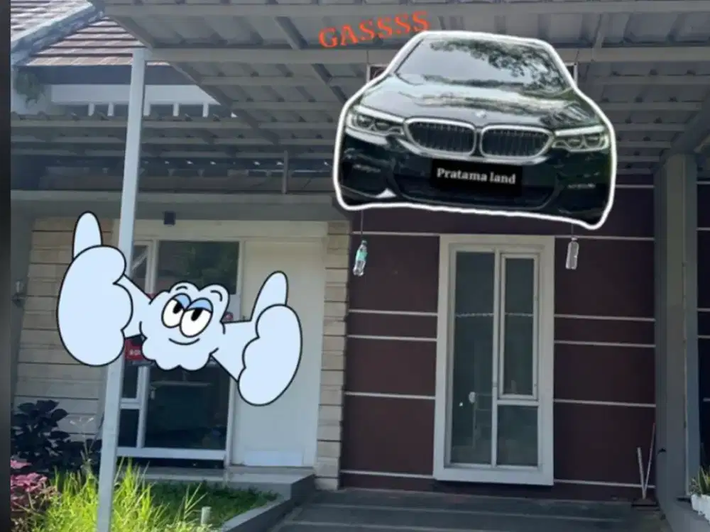 sewa rumah cluster Pinewood lokasi dekat pos satpam