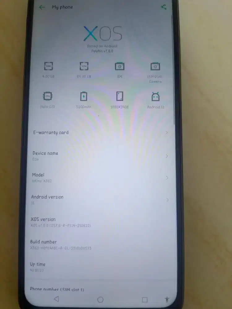 infinix hot 11 x662