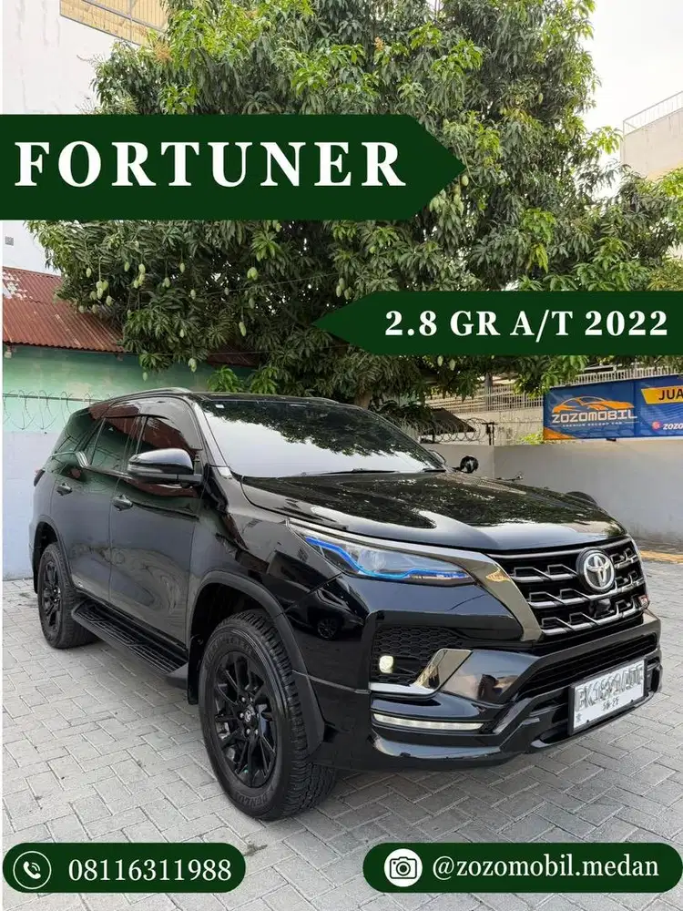 Toyota Fortuner 2.8 GR Sport 2022 Hitam