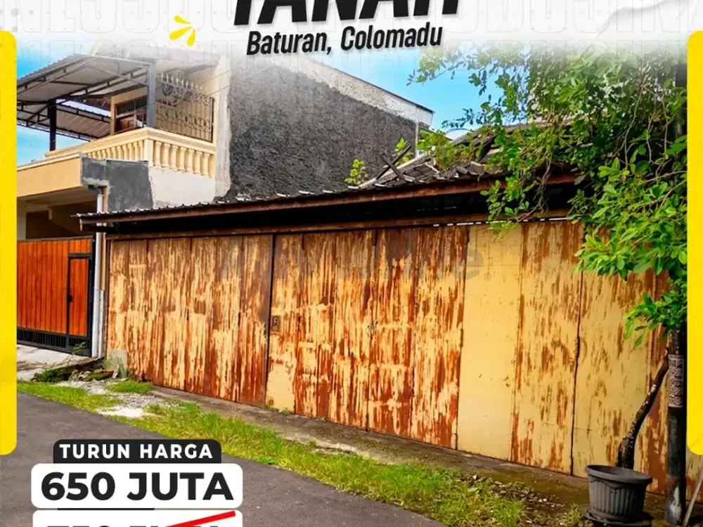 Dijual Tanah Kapling 120Mtr Dekat Rs Jih Solo di Perum Baturan Colomadu Kra