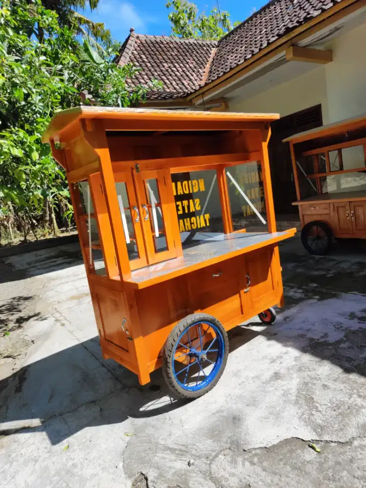 Sedia Gerobak Angkringan, Bakso Mie Ayam, Bubur, Sate, Soto, Pecel dll