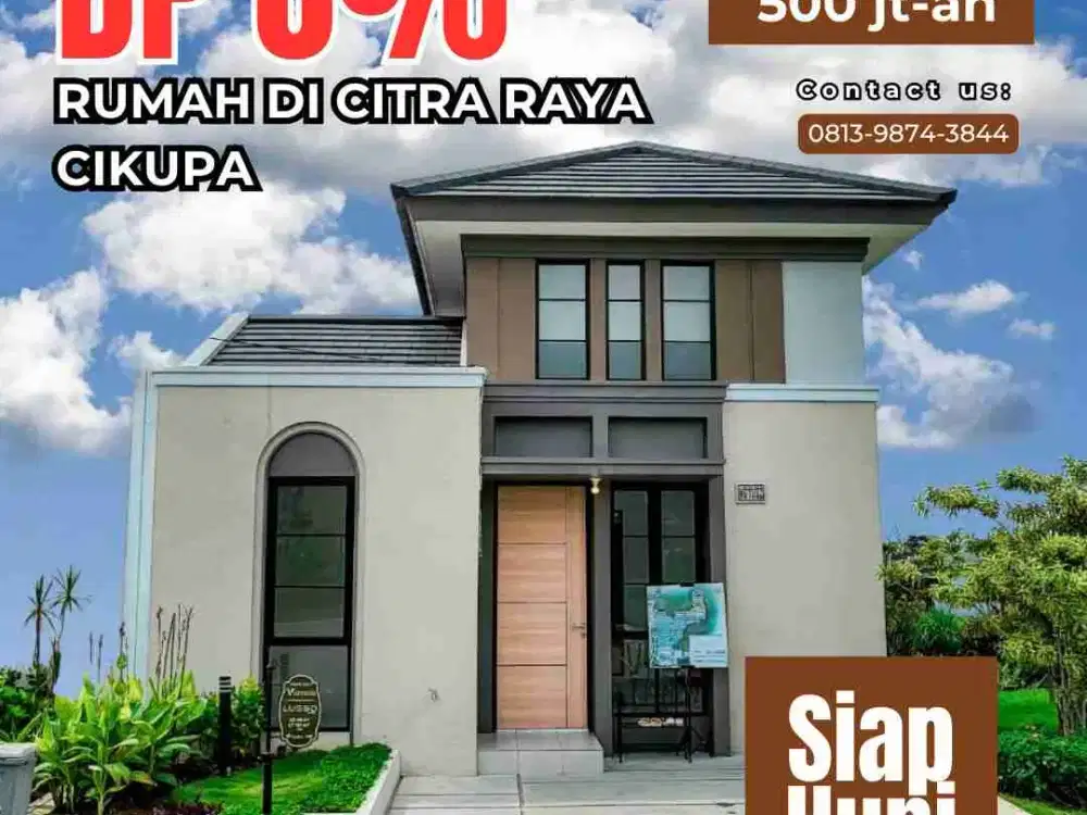 rumah DP 0% di citra raya Cikupa cluster avenue