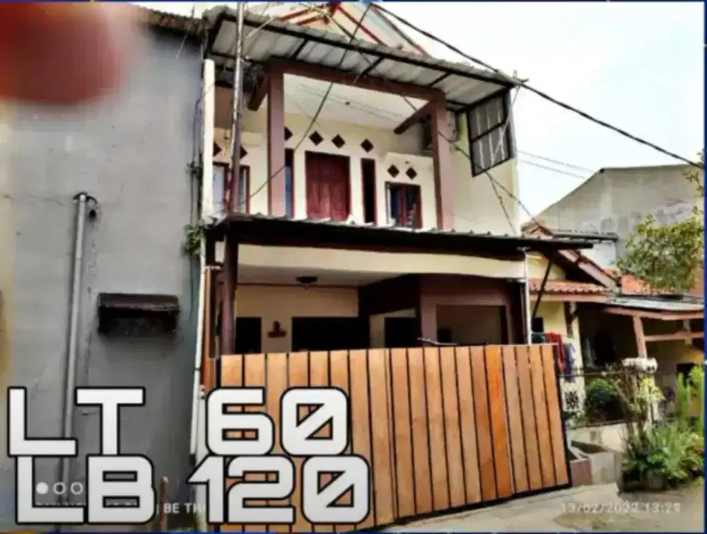 Rumah 2 lantai untuk kosan telkom