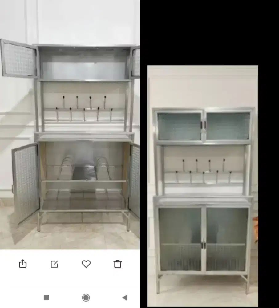 Lemari Dapur Aluminium
