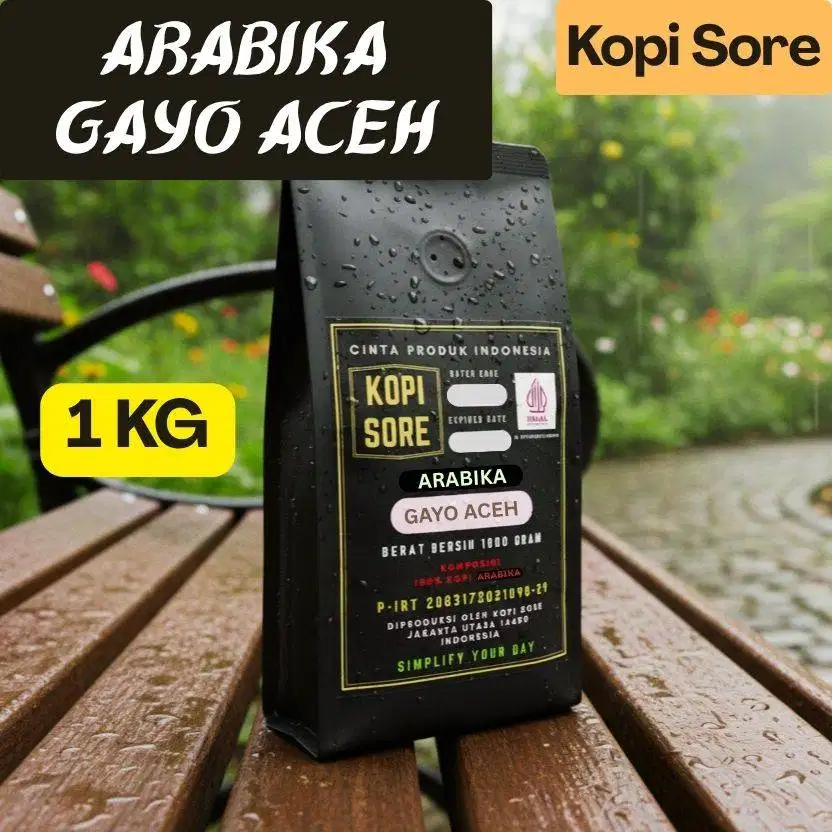 KOPI ARABIKA GAYO ACEH Premium 1Kg - Aroma Smooth, Specialty Coffee