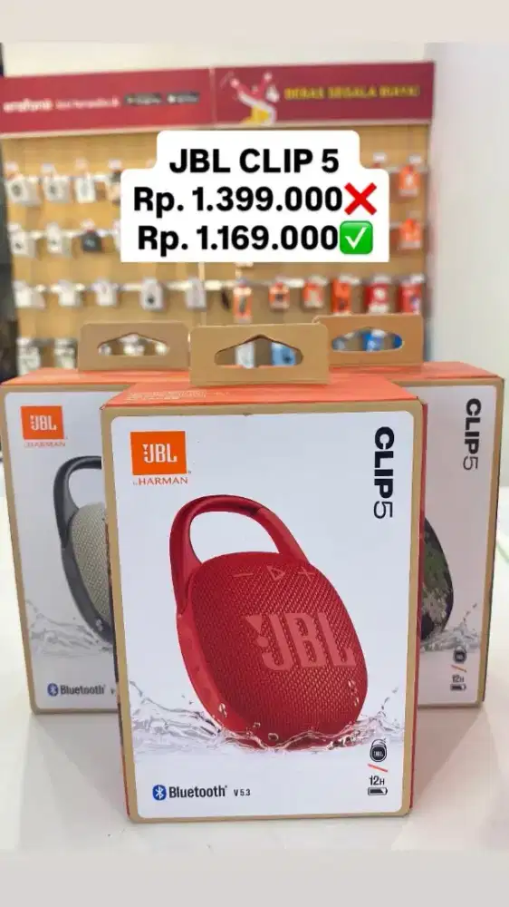 JBL CLIP 5 GARANSI RESMI