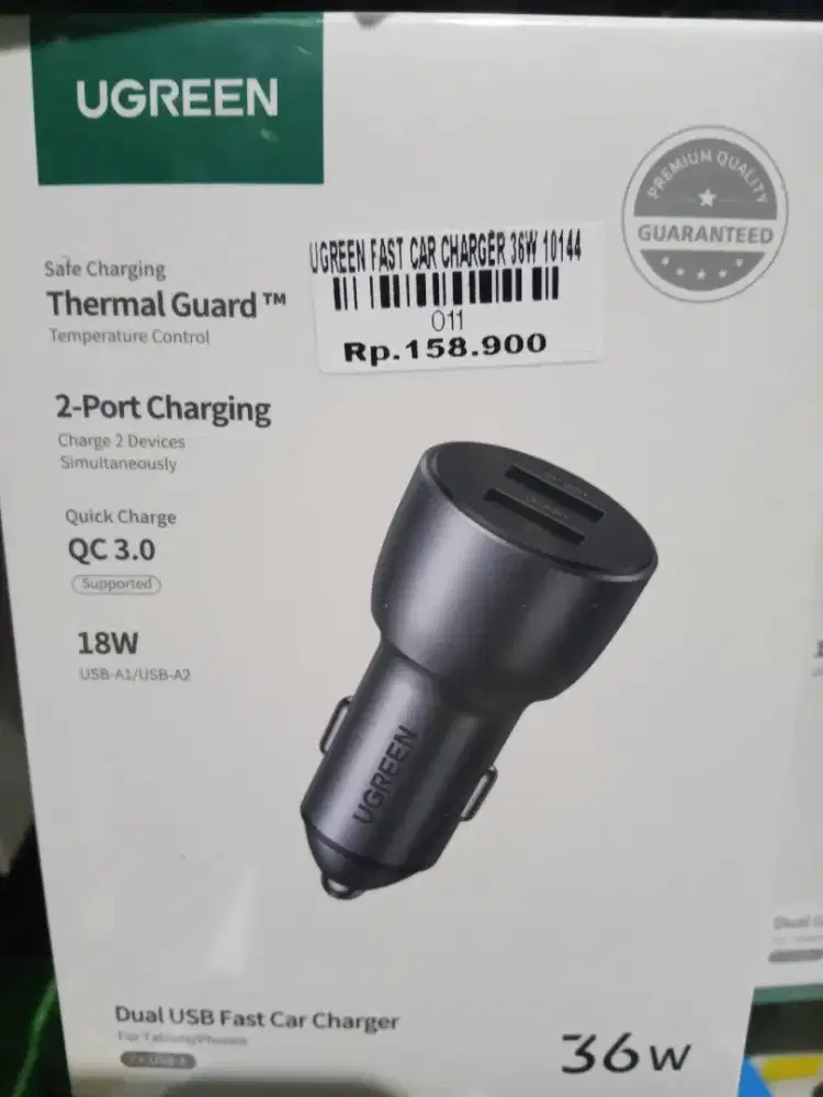 UGREEN FAST CAR CHARGER 36W 10144