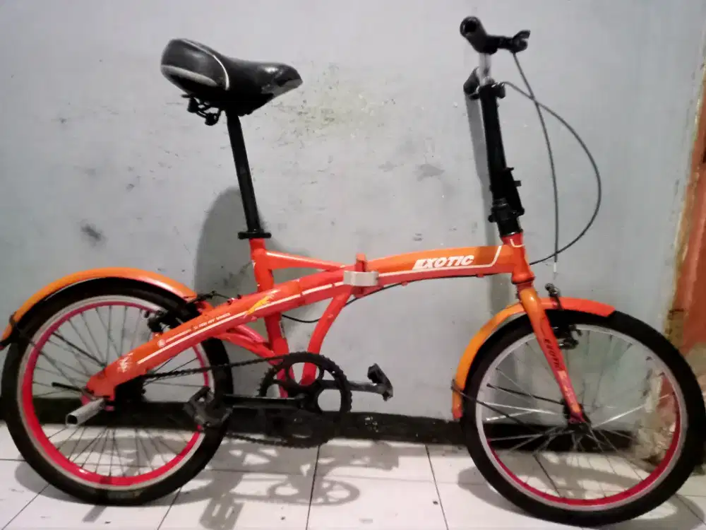 Dijual sepeda lipat EXOTIC ring 20 kondisi msih bgus keker normal smua