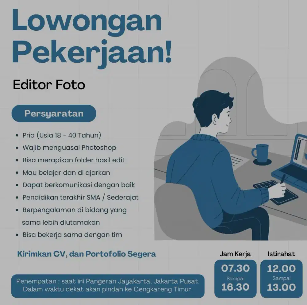 Lowongan editor foto