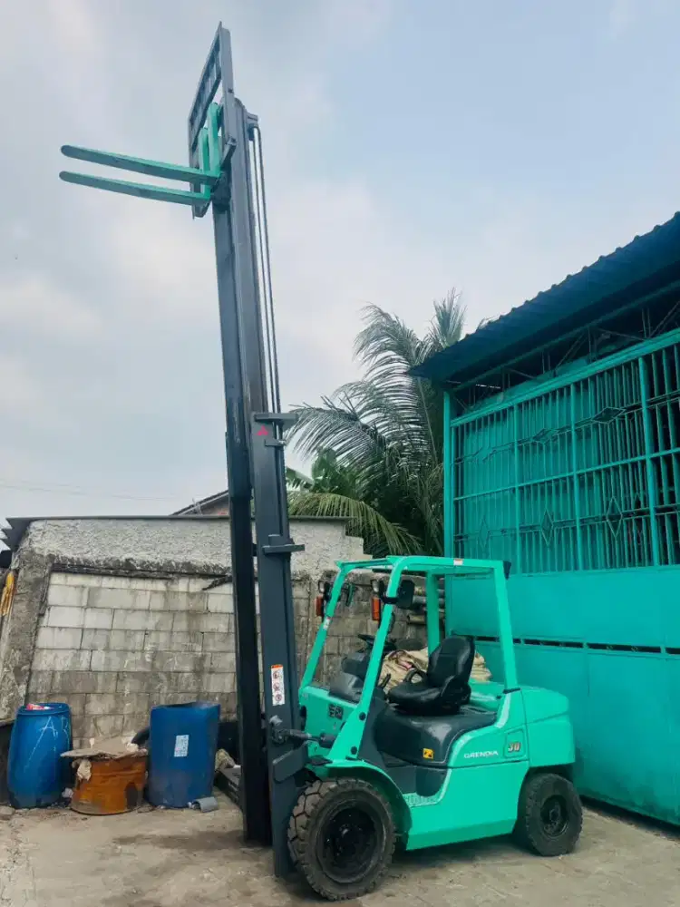 Forklift Mitsubishi 3 Ton,Manual,Tiang 5 Meter,Mesin S4S,Tahun 2020