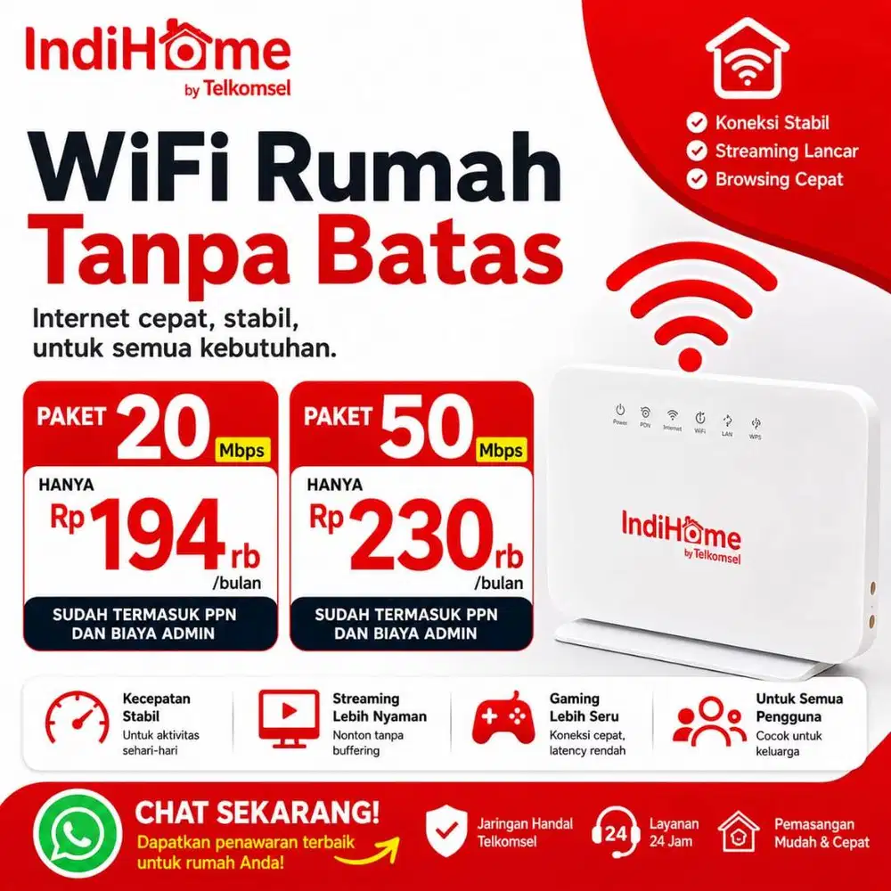 Pasang Wifi Murah indiHome