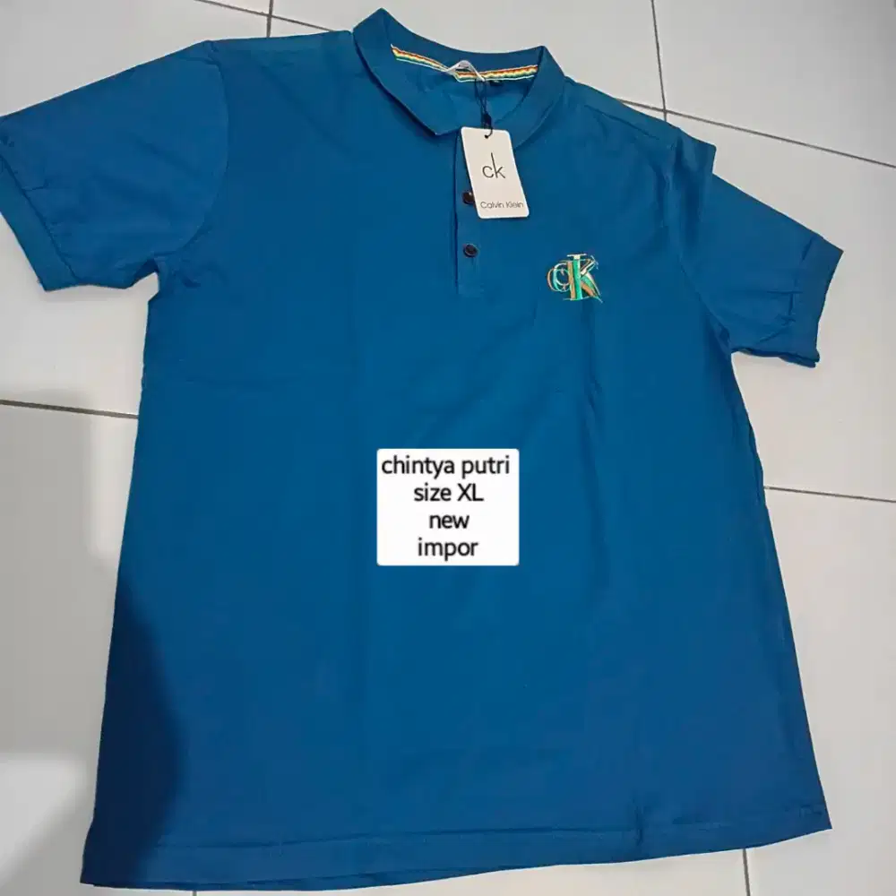 Kaos kerah Baru Xl impor