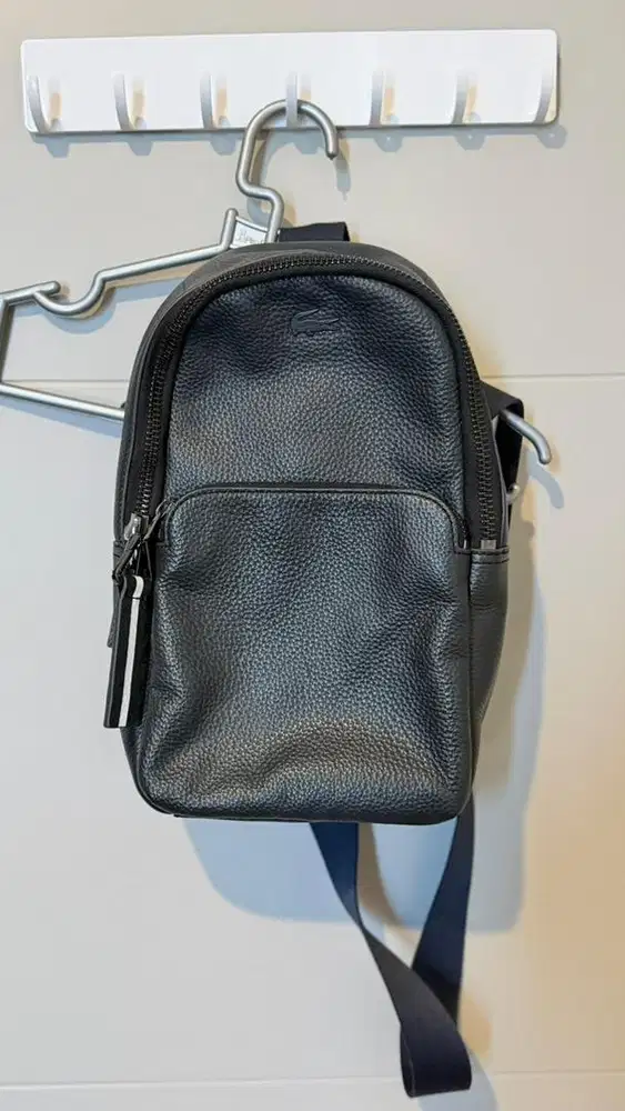 Lacoste Leather Sling Shoulder Bag