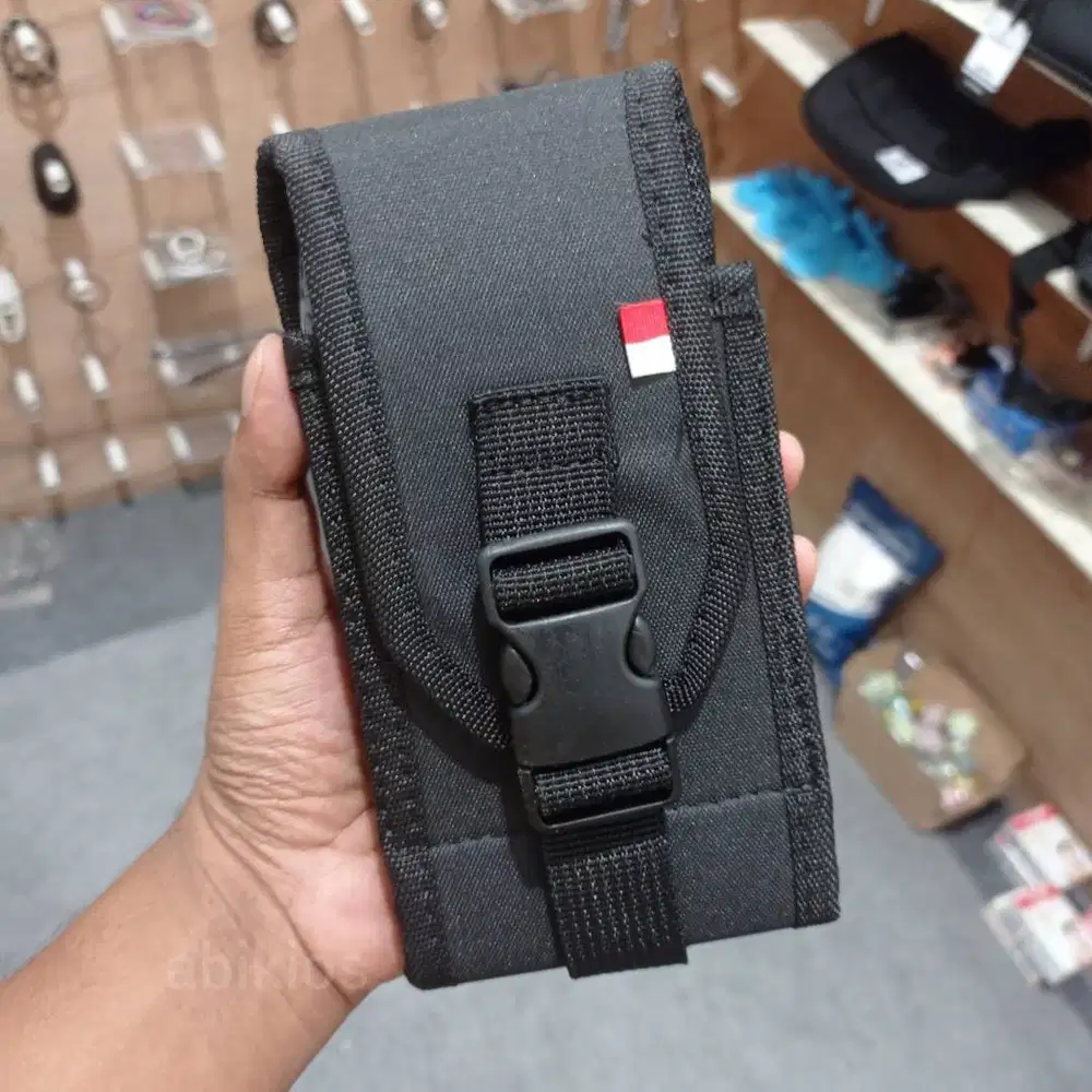 Sarung Hp Pinggang Single Slot Pengunci Klik Buckle Hp 6.5 FTP208