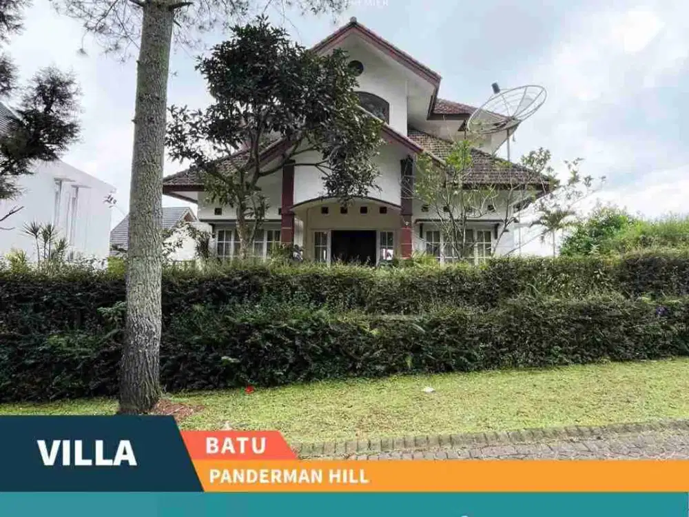 DIJUAL Villa Luas Full Furnished View Istimewa di Panderman Hills Boulevard, Kota Batu