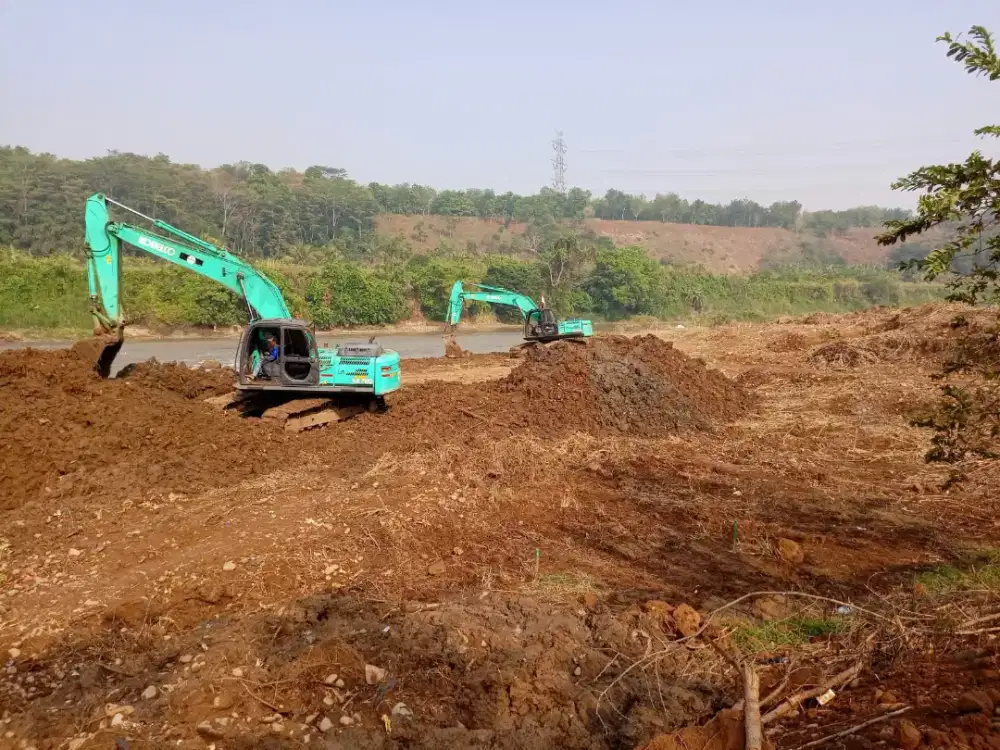 Paving land clearing bongkar bangunan gedung