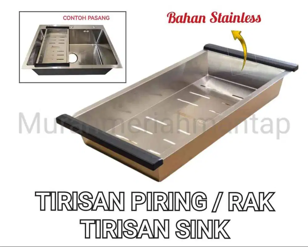 TIRISAN PIRING / RAK TIRISAN SINK / KERANJANG PENGERING BAK CUCI PIRIN