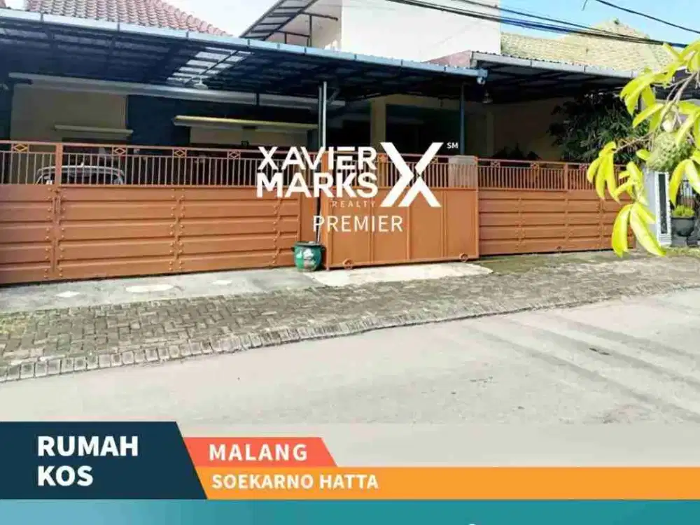 DIJUAL RUMAH INDUK + RUMAH KOST AKTIF FULL FURNISH AREA SOEKARNO HATTA, MALANG