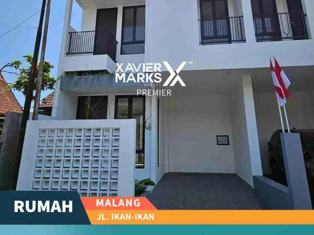 Dijual / Disewakan Rumah Baru Siap Huni di Perumahan Jalan Ikan-Ikan, Blimbing Malang