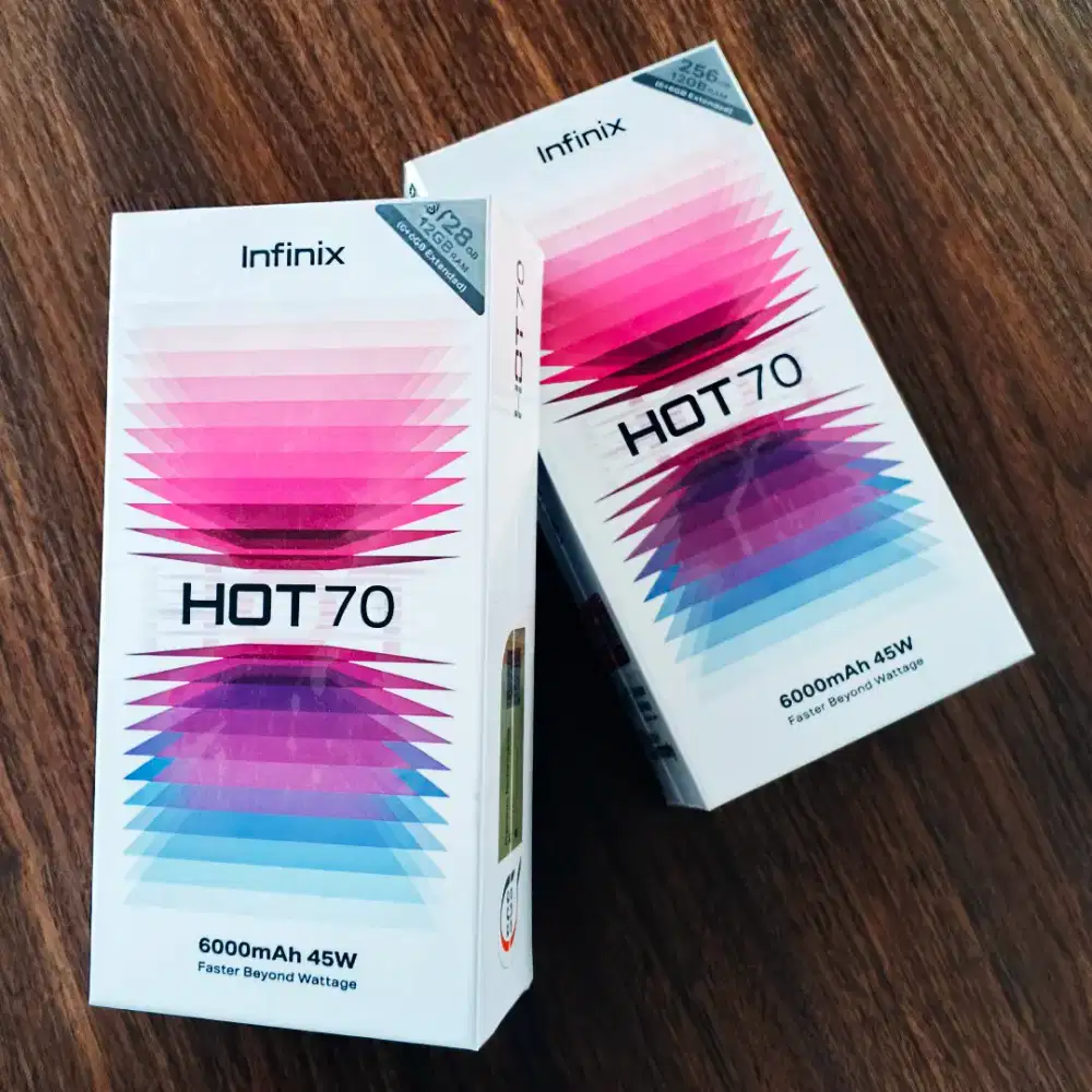 INFINIX HOT 70 [ 6/128 GB || 6/256 GB || 8/128 GB ] Garansi Resmi