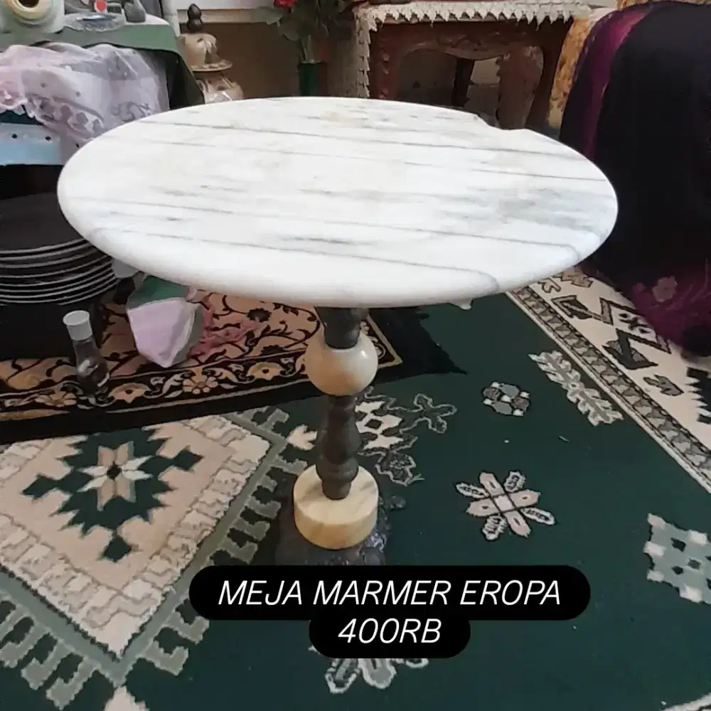 Meja marmer klasik eropa
