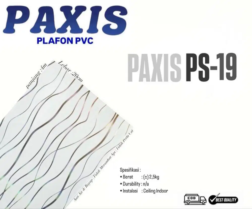 Paxis Plafon PVC kode : PS 19L