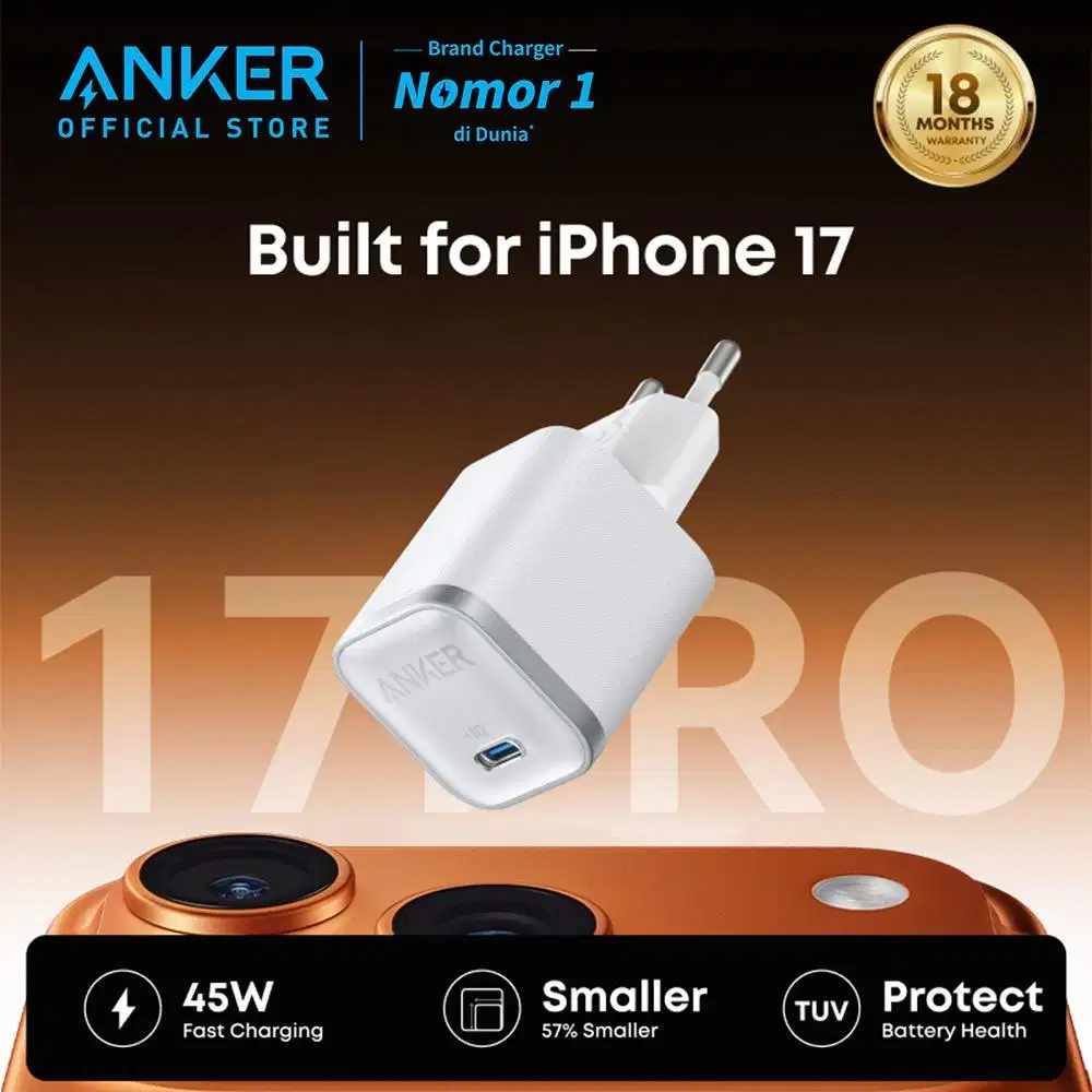Charger Anker GAN 45W Charger Iphone 17 Pro