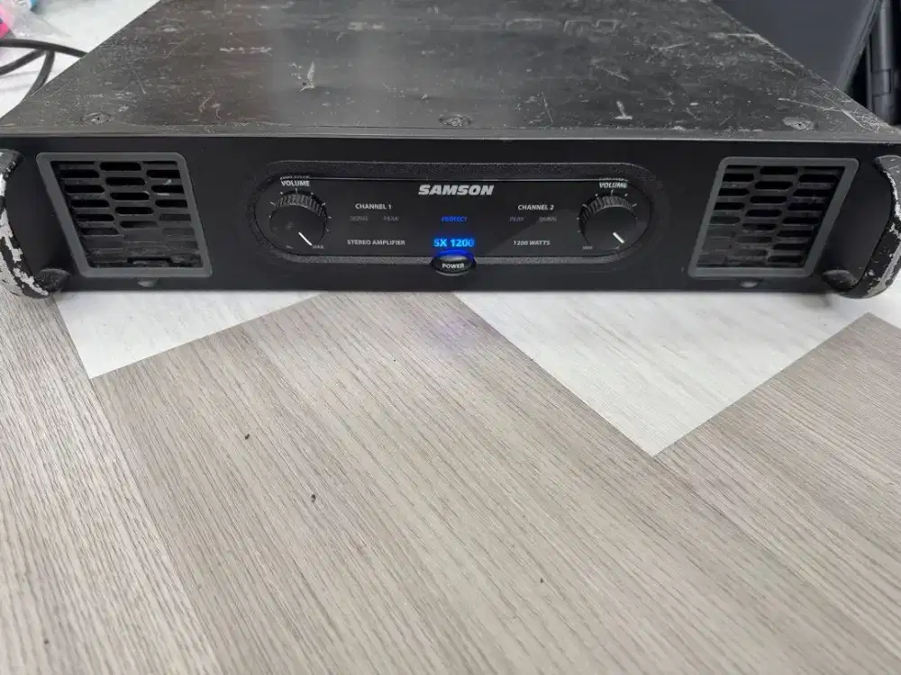 Samson SX1200 power amplifier stereo amp second
